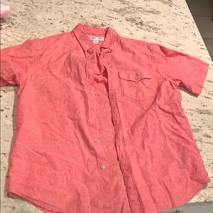 Pink/red button up